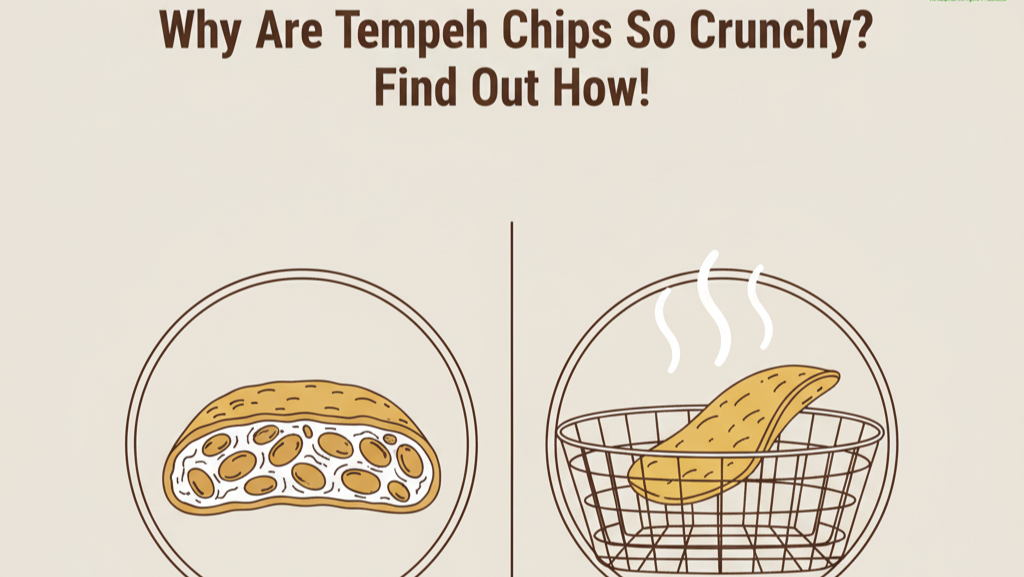 “Visual explanation of the process that makes tempeh chips delightfully crispy”