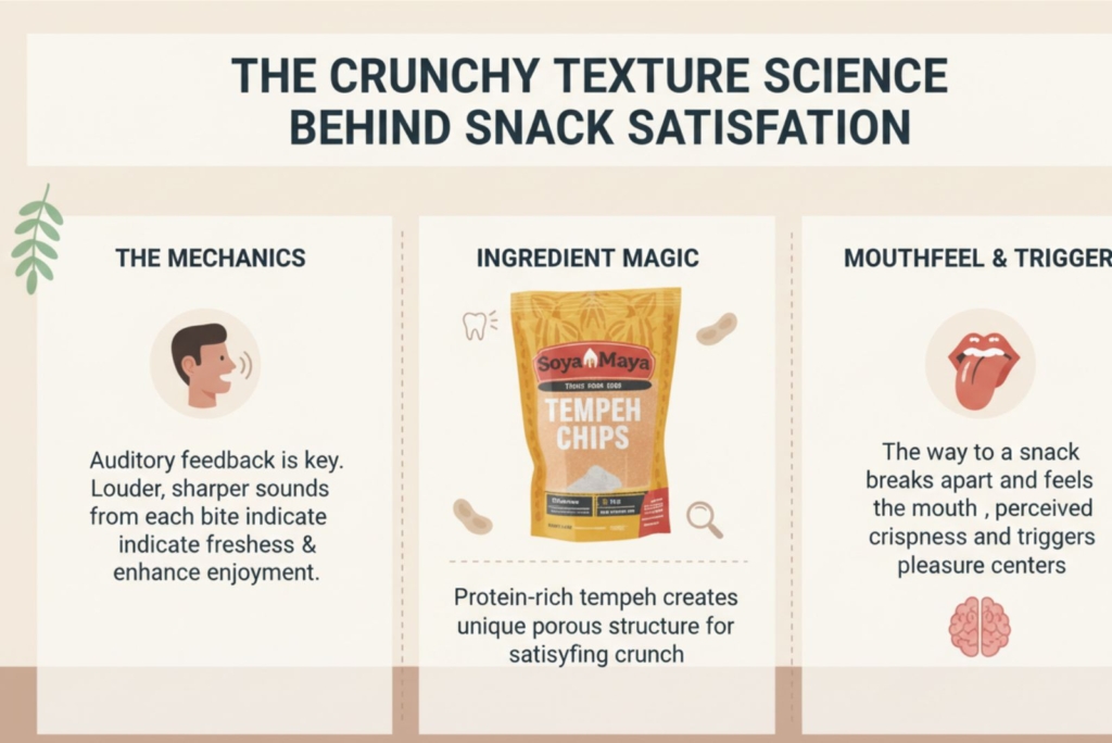 Crispy tempeh snacks with soybeans and peanut flavor, healthy snack option.