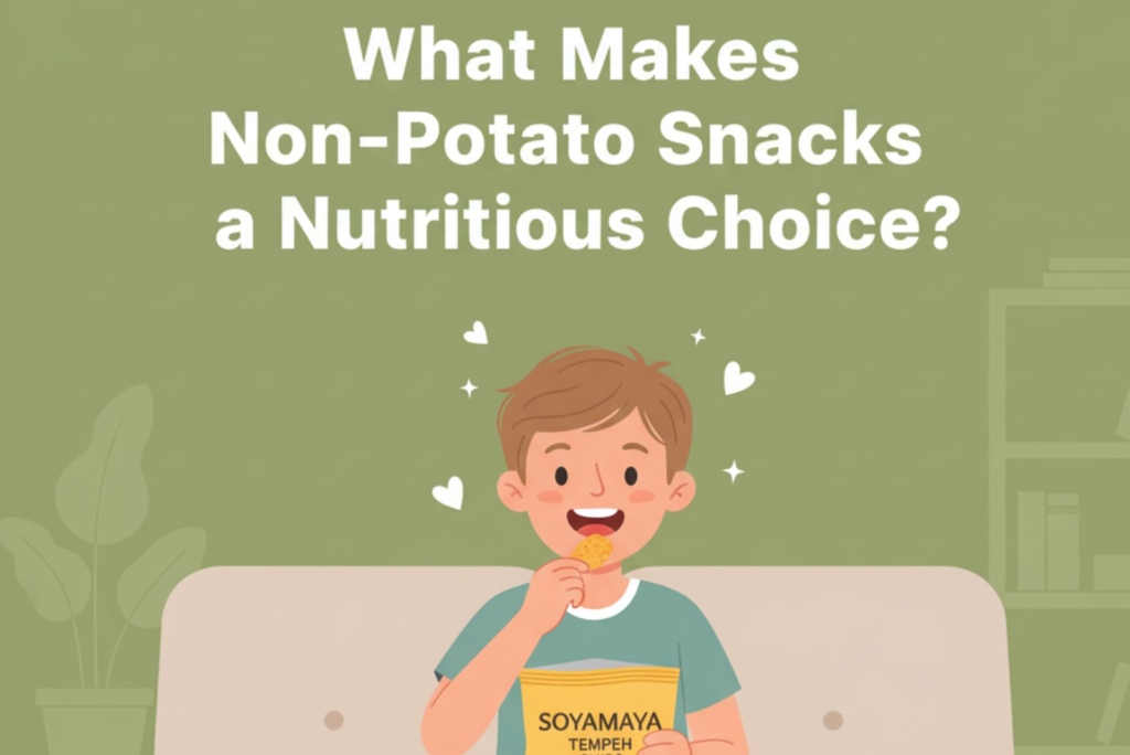 Soy maya non-potato snacks healthy nutritious snack options for kids and adults.