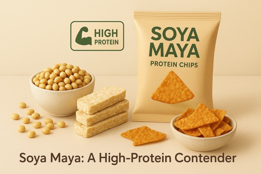 “Soya-based snacks like tempeh chips and protein bites provide a high-protein alternative for health-conscious snacking”.