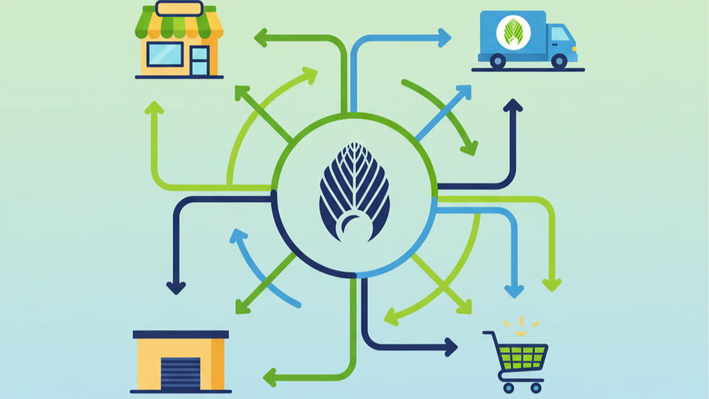 “Visual representation of the supply chain for SoyaMaya Tempeh Chips.”