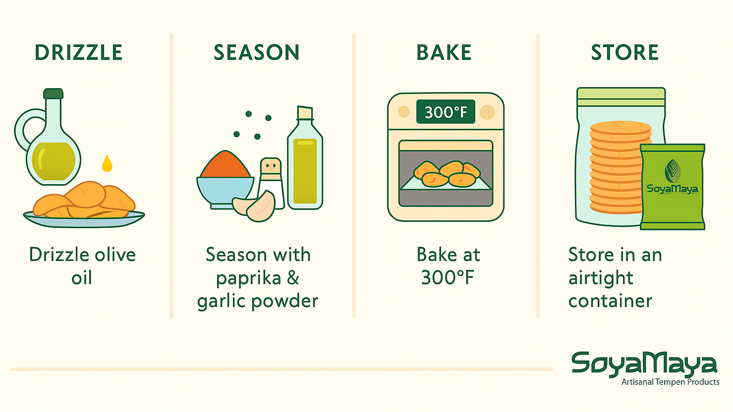 “Healthy Chip Alternatives: Satisfy Your Cravings the Healthy Way with easy steps to drizzle, season, bake, and store chips.”