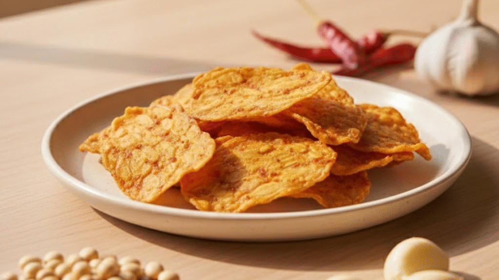 Examining the potential health advantages of enjoying spicy tempeh chips as a nutritious snack option.