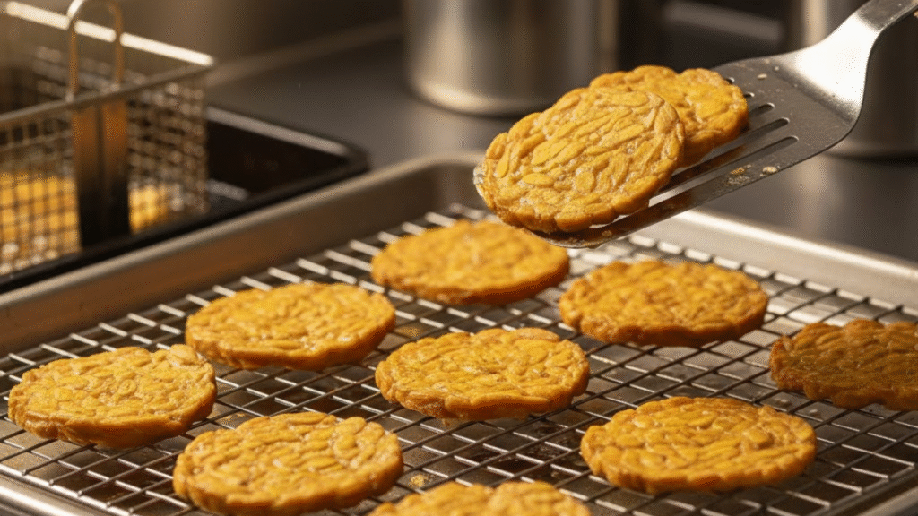 Appreciate the meticulous craftsmanship and attention to detail that goes into the creation of every SoyaMaya tempeh chip.