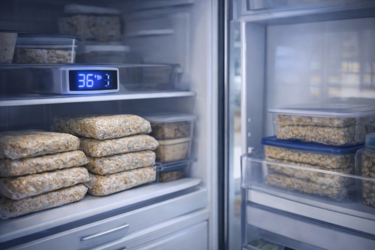 Does tempeh need to be refrigerated? Tempeh blocks are stored neatly in a fridge at 36°F to keep them fresh and safe.