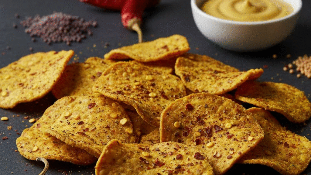 Spicy tempeh chips offering bold, zesty flavors to excite the taste buds of those seeking new snacking experiences.